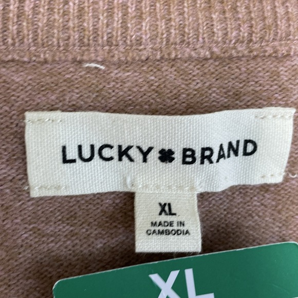 Lucky Brand Women's XL Pullover Sweater Pink e1217 - Picture 3 of 7